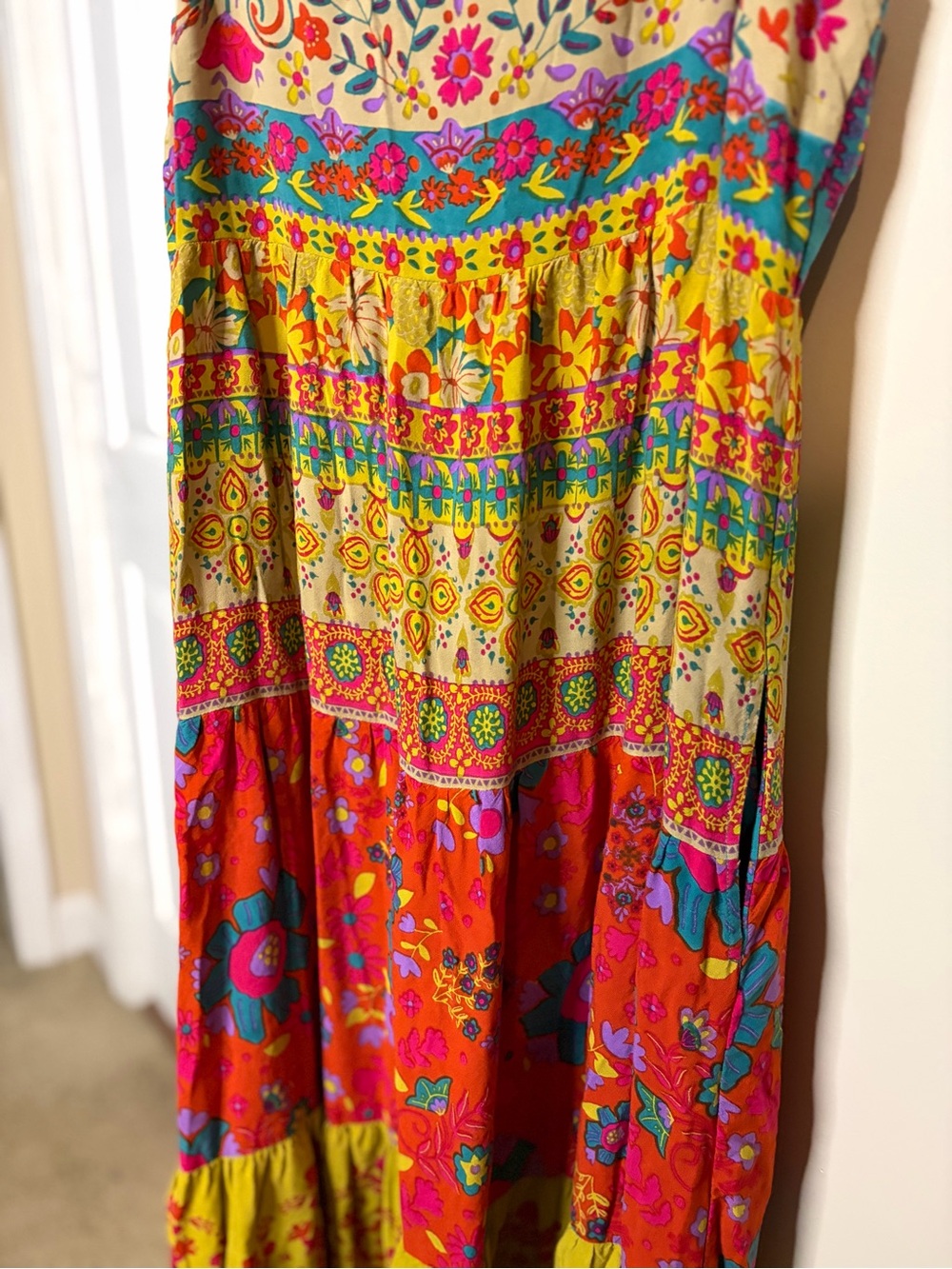 NATURAL LIFE Patricia Floral Tiered Maxi Dress # 1273 - Picture 4 of 13